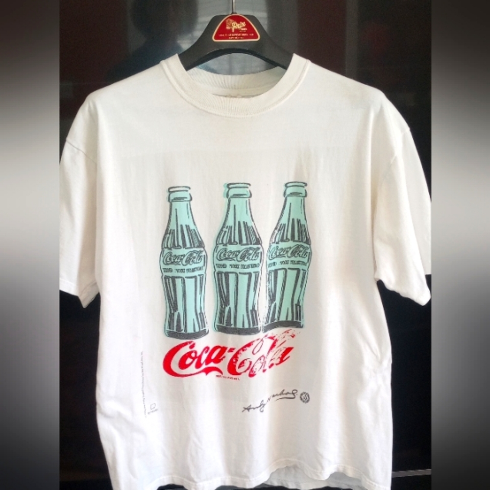 Andy Warhol vintage 3 coca cola bottles museum XL teesirt